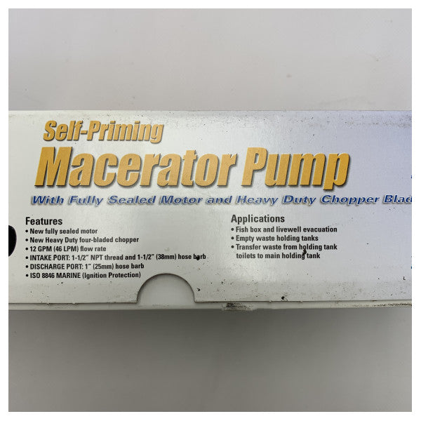 Jabsco Macerator pump | black water pump 12V - 18590-2092