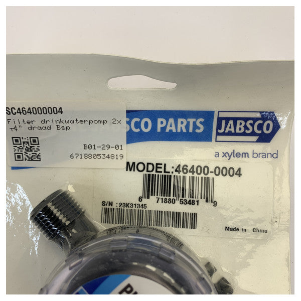 Jabsco 46400-0004 Морски филтър за вода за помпа Inline 