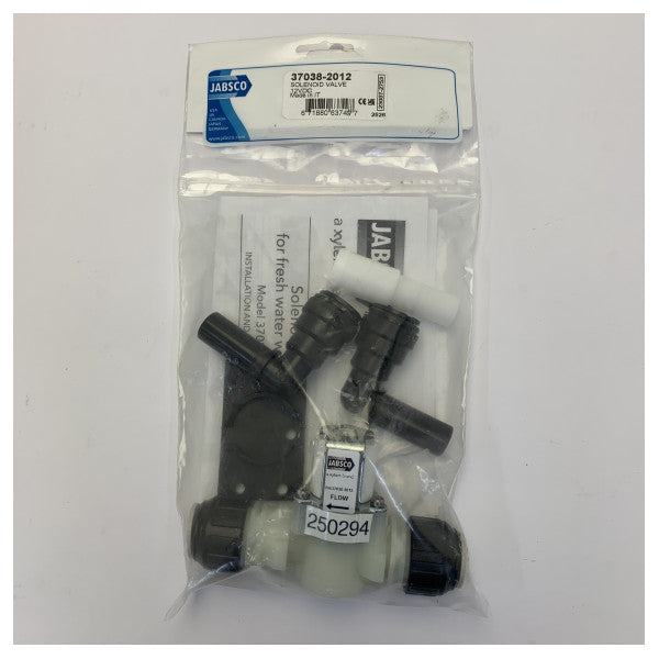 Jabsco 37038-2012 Magnetventil 12V für Quiet Flush Marine-Toilette 