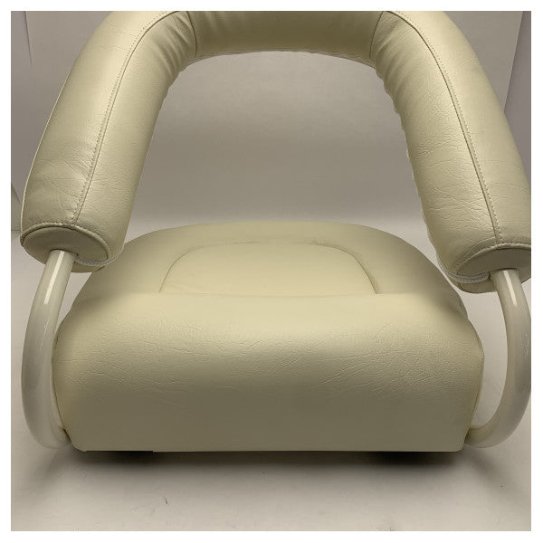 Baja 112 vit belagd hastighetsbåt pilotstol med pelare - 1042056-WOL 