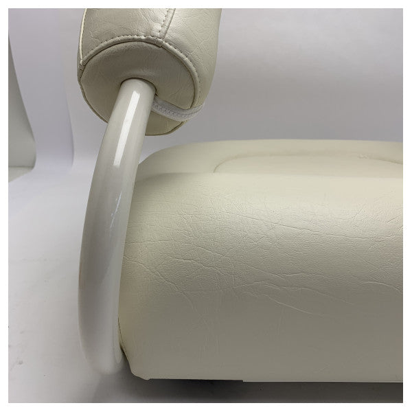 Baja 112 vit belagd hastighetsbåt pilotstol med pelare - 1042056-WOL 