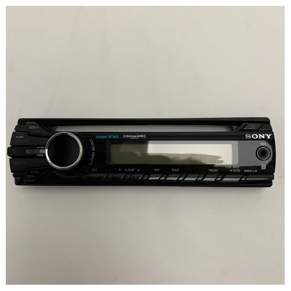 Receptor marino Sony CDX-M20 FM/AM con reproductor de CD y SiriusXM & AUX para barcos 