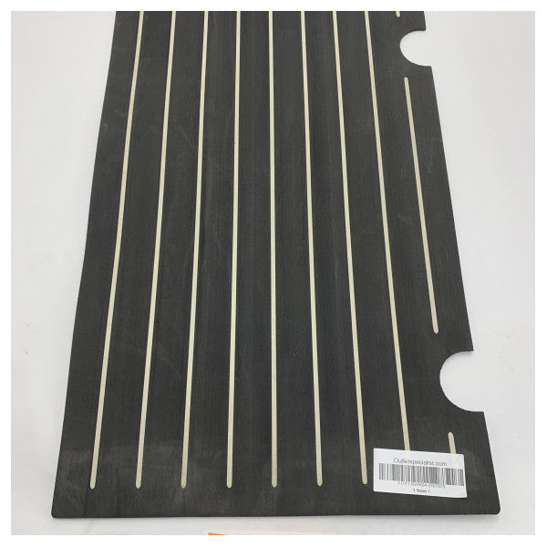 Conjunto de tampa de teca para escotilha central do Quicksilver 675 Pilothouse Explorer preto - 2307073 