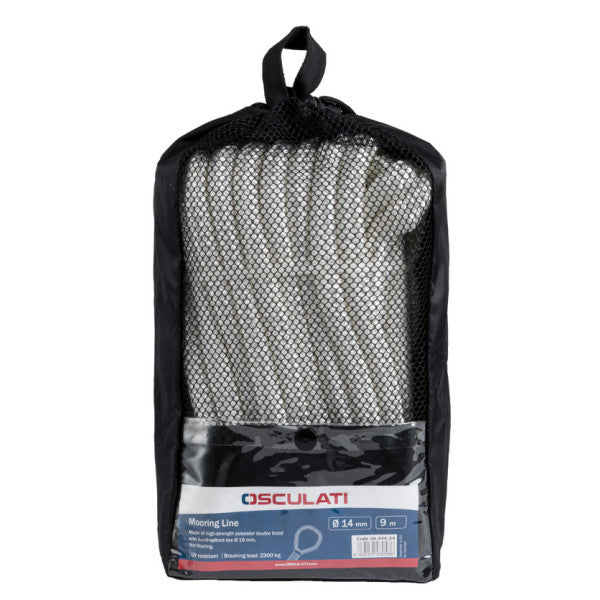 Osculati Mooring Line Black with Bag 14 mm x 9 m - 06.444.94 
