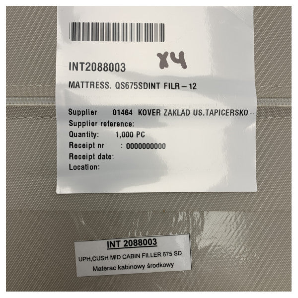 Quicksilver 675 cabin mid filler cushion beige - 2088003