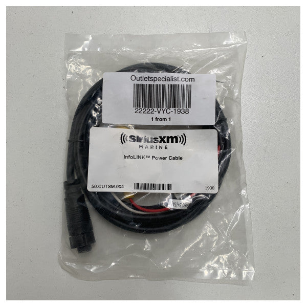 Infolink 3 Inch Module Bieden: SiriusXM Marine Infolink Power Cable - 1938