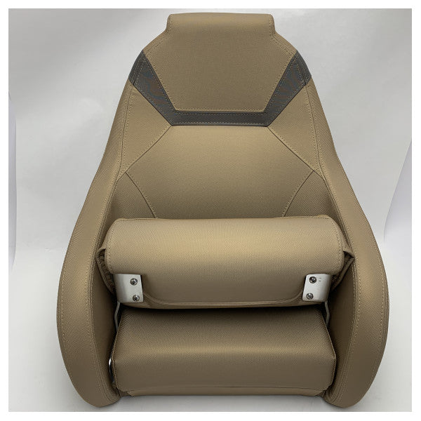 Uttern foldable flip up pilot steering cockpit seat beige - 2161870