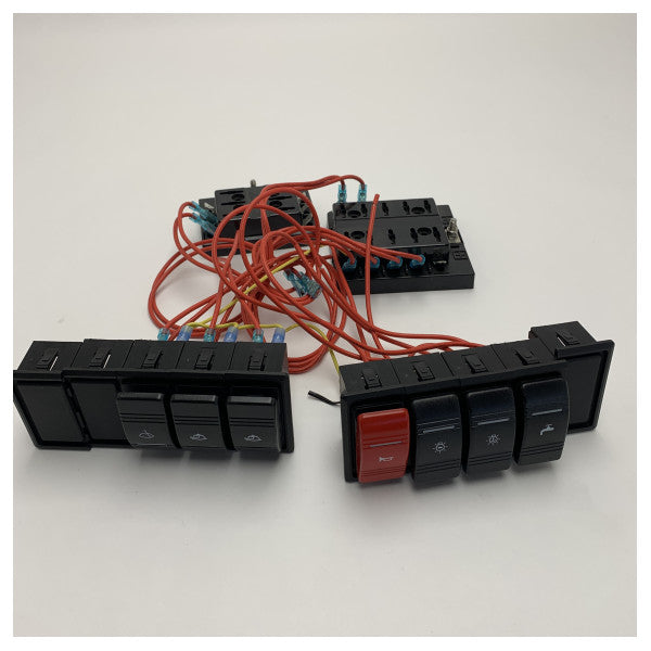 Quicksilver 705 electric switch panel for bilge, horn, light, and water pump 12V - 2076591 