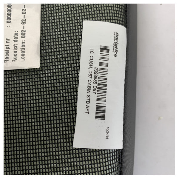 Uttern D57 Starboard Cabin Aft Cushion Anthracite - 2093585 
