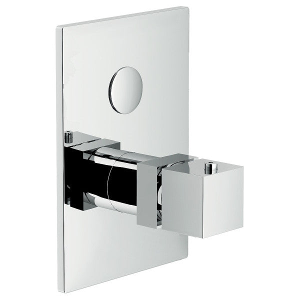 Nobili Cube chrome wall mount thermostatic shower mixer  - CB508TECR