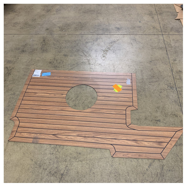 طقم أرضية قارب من خشب الساج المصفح Uttern S62 من جهة اليمين الخلفية بسمك 4 مم - 2083962 