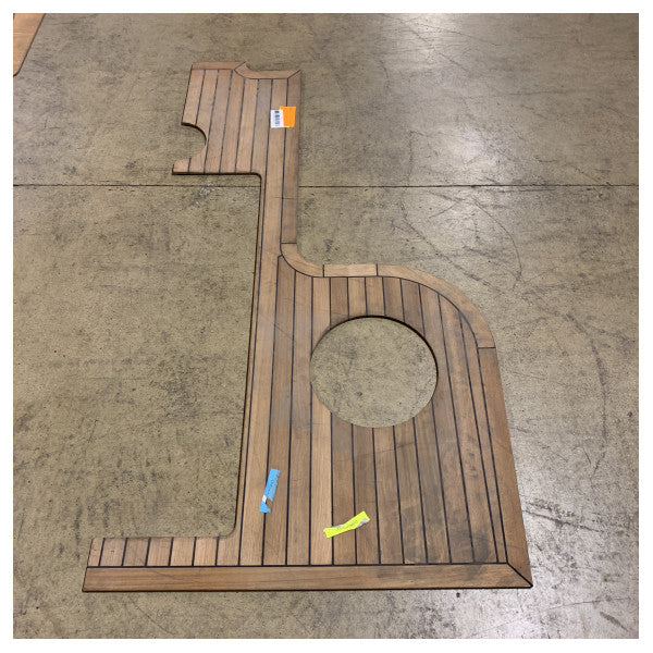 Uttern D and T62 Portside Main Cockpit Teak Floor Kit - 2040614