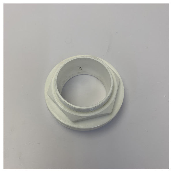 Marine toalett rørdeksel flens 48 mm hvit - yacht rørleggerrosett FI48 