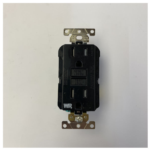 Tomada GFCI Leviton G5262-WTE 15A 125V resistente às intempéries e a adulterações 