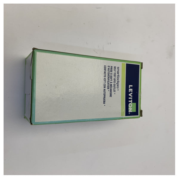 Tomada GFCI Leviton G5262-WTE 15A 125V resistente às intempéries e a adulterações 