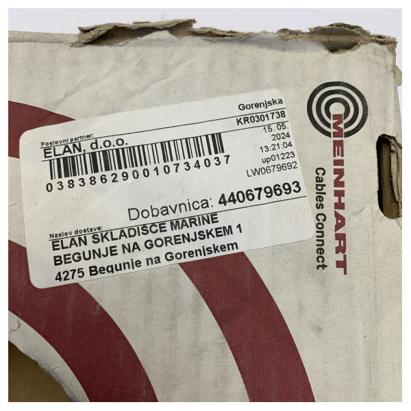 Vodnik H07V-K 6 mm2 Marine Grade Kablo Beyaz 100m 