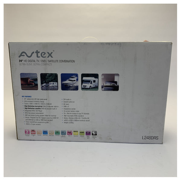 Avtex L248DRS تلفاز بحري ذكي LED كامل الوضوح 24 بوصة - 12V/24V 