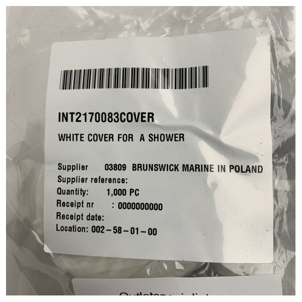 Novo Rade White Marine Shower Cover - 42575 