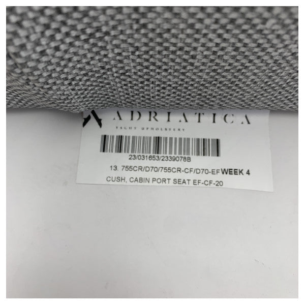 Quicksilver Activ 755 Cruiser en Uttern D70 cabine portstoel kussen grijs 