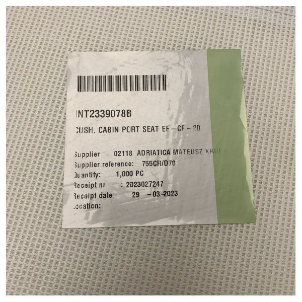 Quicksilver Activ 755 Cruiser en Uttern D70 cabine portstoel kussen grijs 