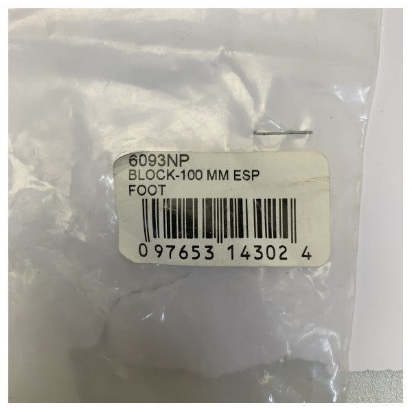 Harken 100mm ESP Footblock - Single Deck Block - 6093NP 