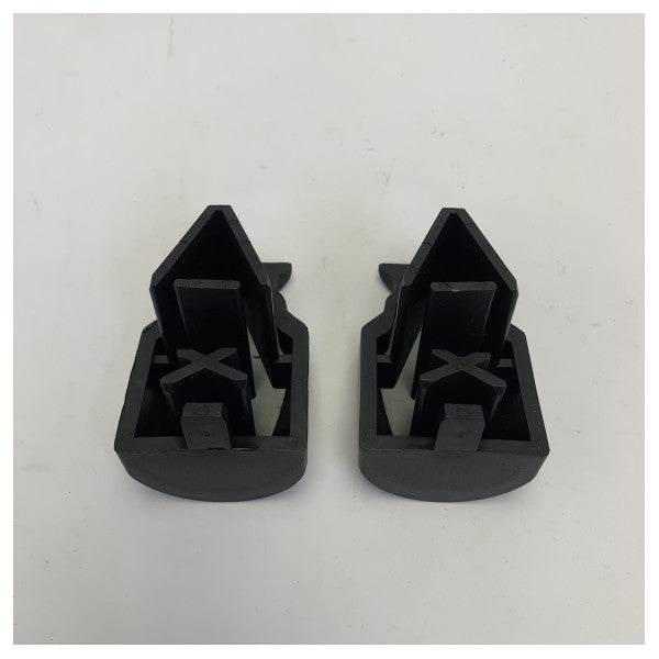 Harken Big Boat Hi-Beam Trim Caps (Pair) - 32mm High Rail End Caps 
