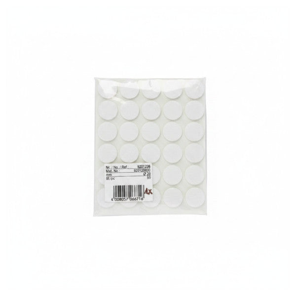Hettich FILC fi20 Self-Adhesive Felt Pads - White Surface Protectors - 20mm