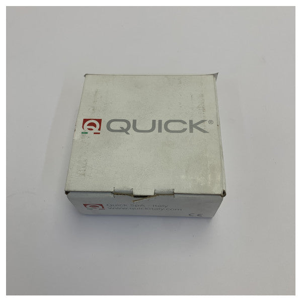 Quick Bryan Square Surface Mount Marine LED Courtesy Light - Punainen LED-valo, valkoinen kehys 