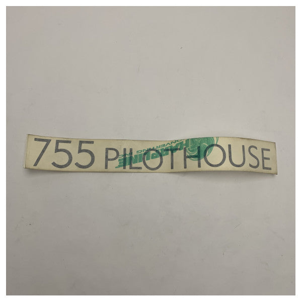 Quicksilver Marine Graphic 755 Pilothouse logo Weatherproof Sticker 