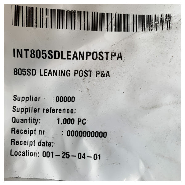 Behagelig og holdbar Quicksilver 805SD maritim lænepost med opbevaring og fodstøtte i rustfrit stål 