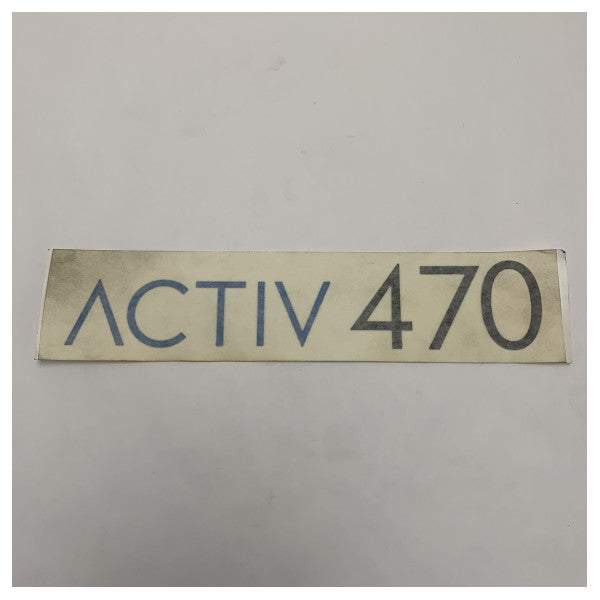 Logotipo de Montagem Lateral Quicksilver Activ 470 Decal 9.91 x 1.9 polegadas - 145779-01 