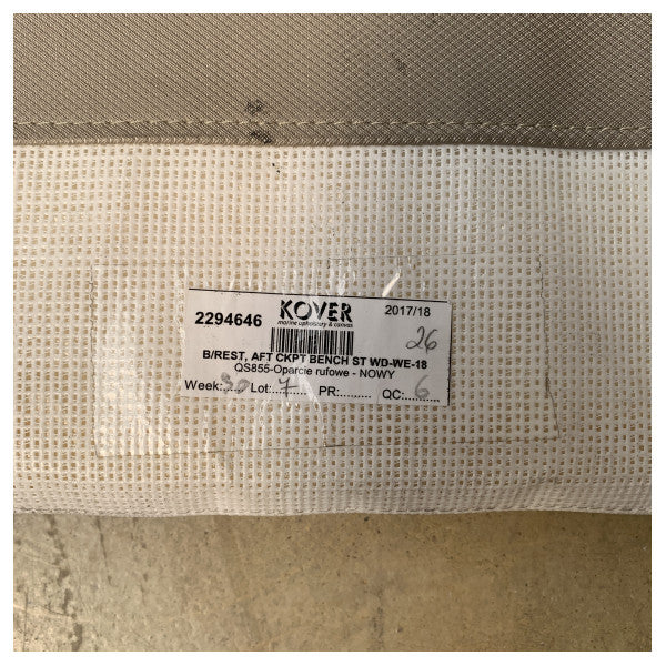 وسادة ظهر مقعد الطيار الخلفي Quicksilver 855 - 2294646 