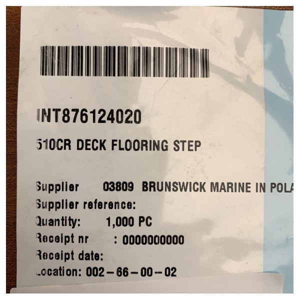 Kit de marche en teck stratifié pour le pont Quicksilver 510 Cruiser - 876124020 