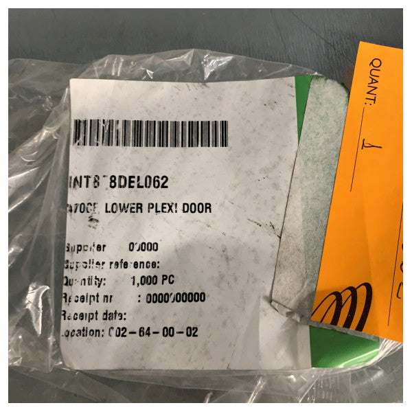 Quicksilver 470 Cruiser Lower Part Replacement Plexiglas Door - 878DEL062