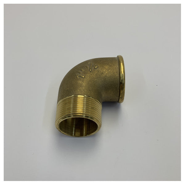 Maestrini 1 1/2inch Chrome Brass 90 Degree Elbow Fitting 7092H 