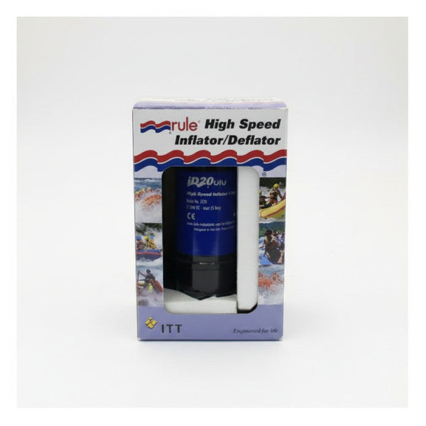 Jabsco Rule iD20 Pompe à air haute vitesse de gonflage et de dégonflage 12 V 