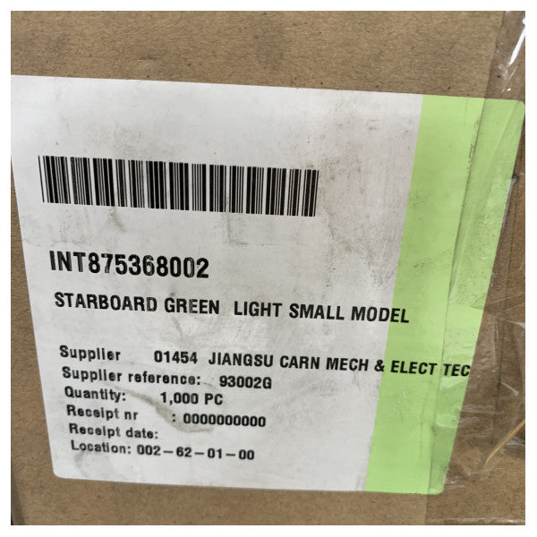 Compact Green Port Side Marine Navigation Light 12/24V - 93002G 