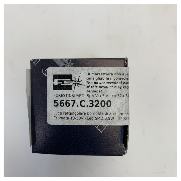 Marine LED Courtesy Step Light Aro Cromado - 5667.C.3200 Iluminação para Iate 