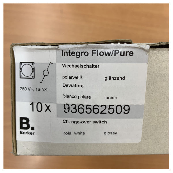Berker Integro Marine Switch 936562509 - 500W trykknap til yacht og båd 