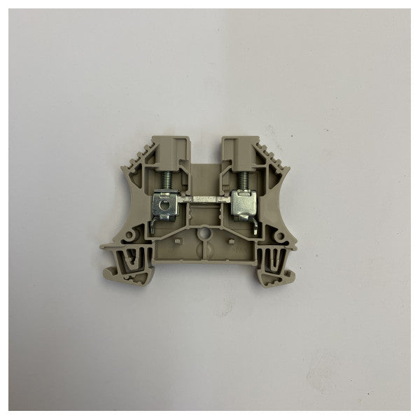 WDU6 Bloc de jonction électrique 6 mm2 - connecteur de qualité marine pour montage sur rail DIN 