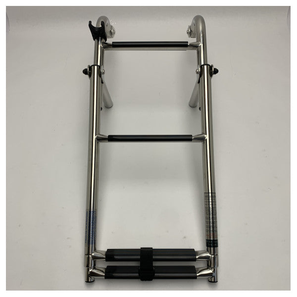 Складана 4-ступенева морська човнова драбина з нержавіючої сталі 304 з ненависними гумовими сходами 