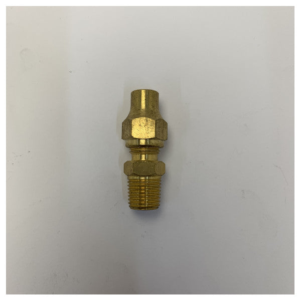 Marine messing flare-adapterfitting - 5/16 inch til 1/4 tomme han-flare - 03-2709 