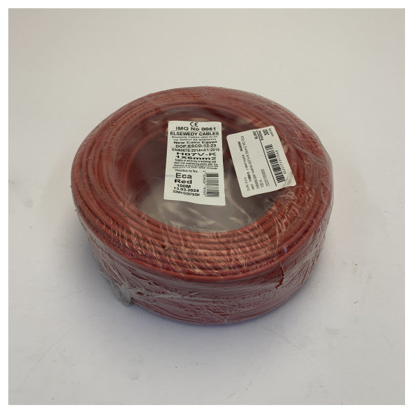 H07V-K 6mm² Flexible Electrical Cable Red - 1M 