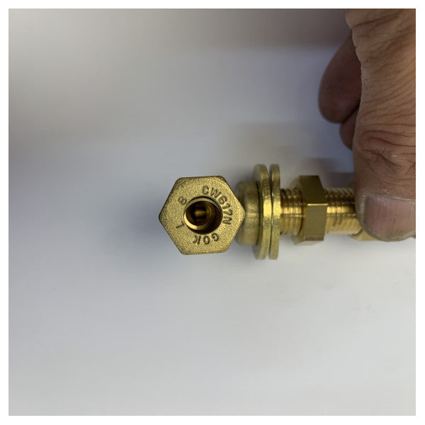 GOK 8 mm kulmaputkiliitin - CW617N messinki meriputkiliitin 