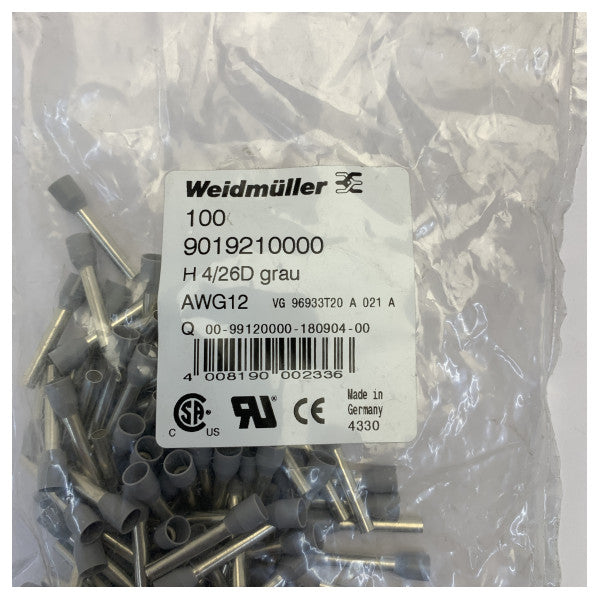 Weidmuller H4.0/26 D DIN SIV Ferrule - 1pcs