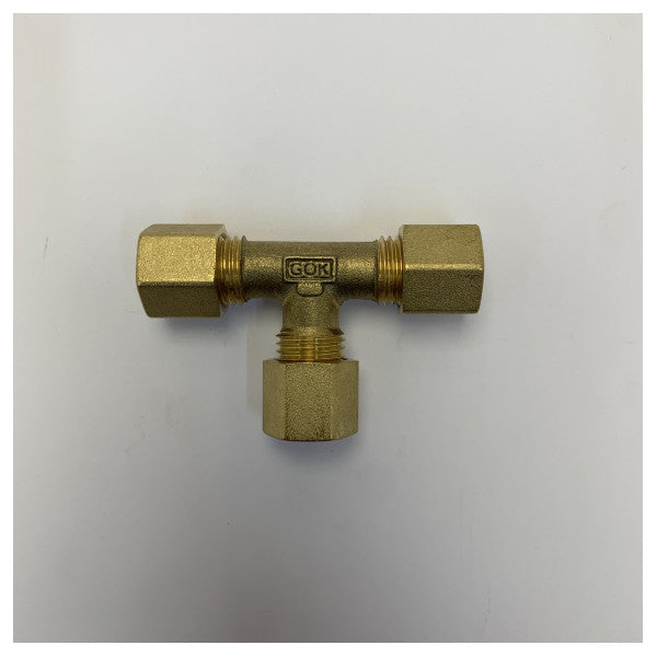 GOK Brass T-stykke gasfitting CW617N - marine yacht VVS-connector 