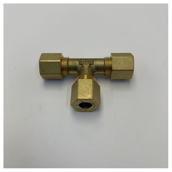 GOK Brass T-stykke gasfitting CW617N - marine yacht VVS-connector 