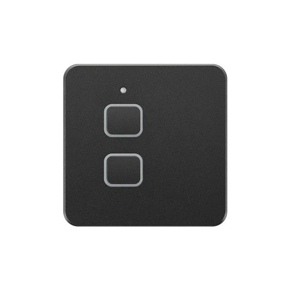 Simarine 2-Button Light Switch Panel with Dimmer - Black 12V/24V - NLS-2 
