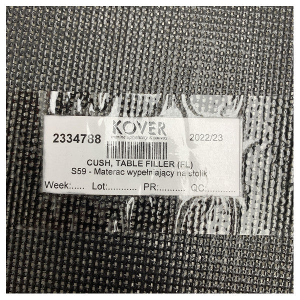 Uttern S59 Cockpit Table Filler Cushion Black - 2334788