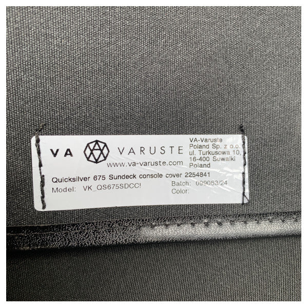 Quicksilver Activ 675 SunDeck Sunbrella Consolve Cover Black - VK_QS675SDCC! 